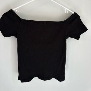 Off the shoulder shirt from h and m.